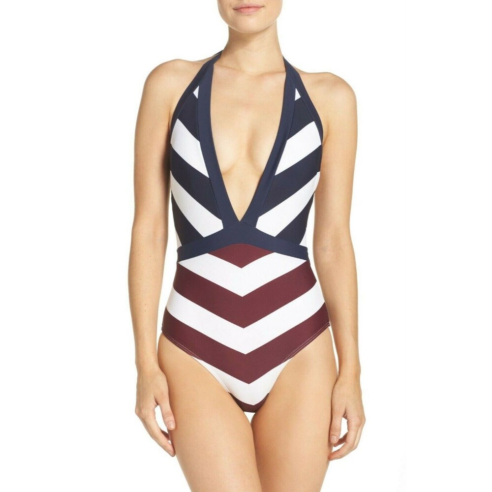 Ted Baker London Contrast Stripe One Piece